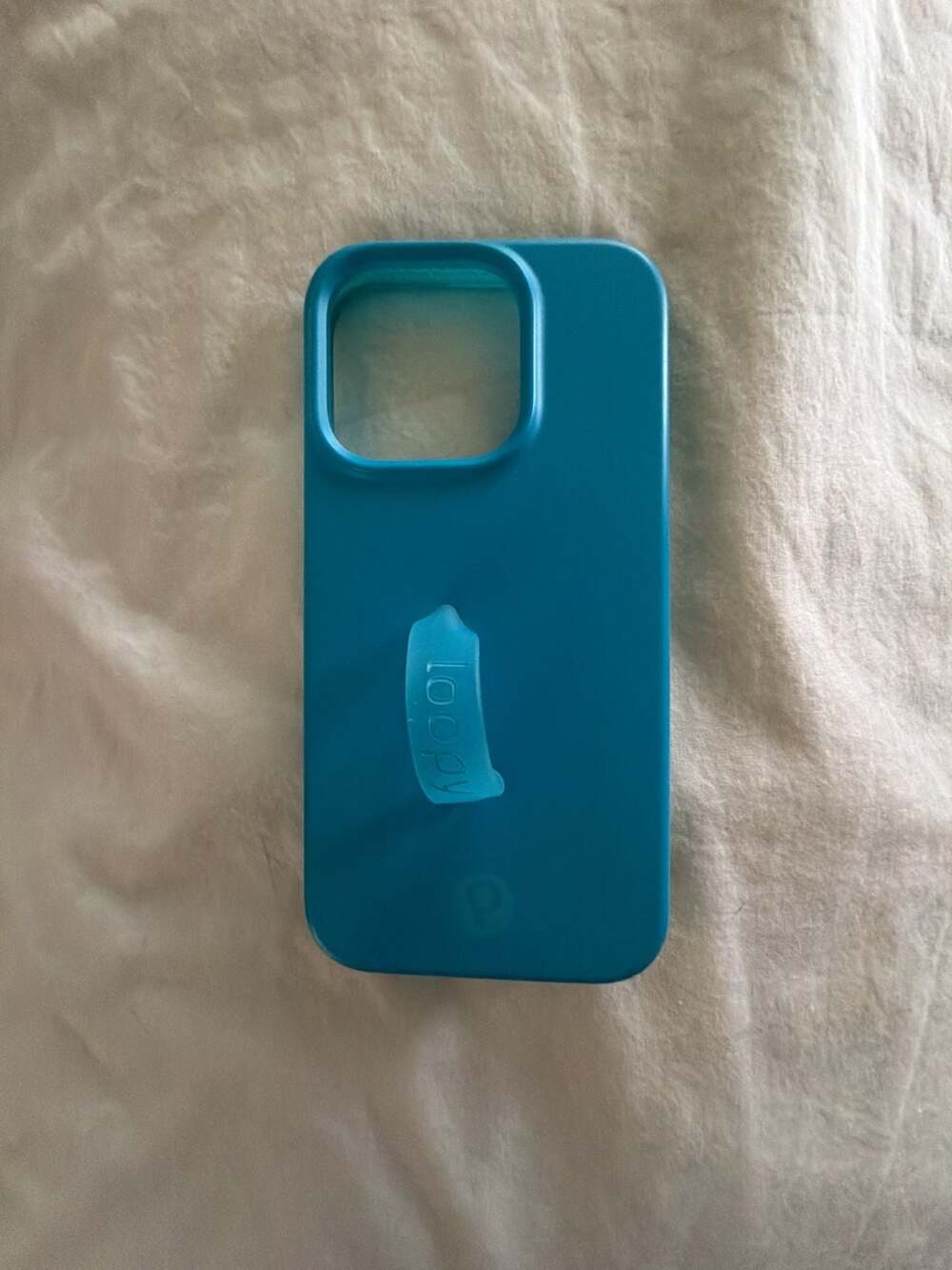 Loopy Case for iPhone, Teal Silicone Protective Phone Case with Finger Loop